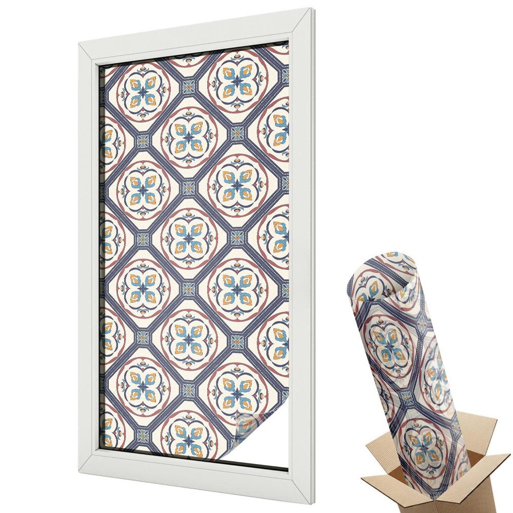 Dekoracyjna folia okienna Wzór kafelkowy