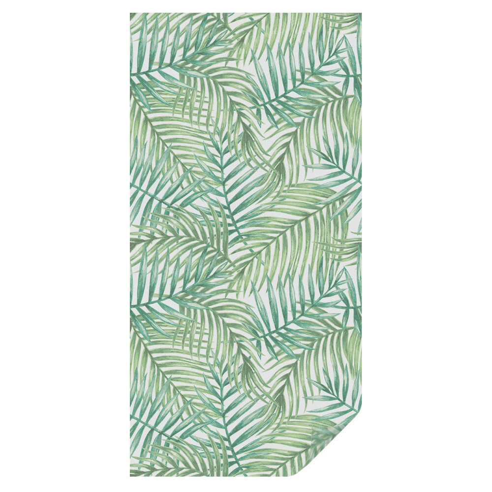 Mleczna folia na okno witraż Zielona paproć