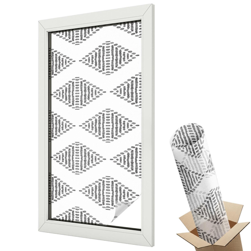 Dekoracyjna folia okienna Geometryczne diamenty
