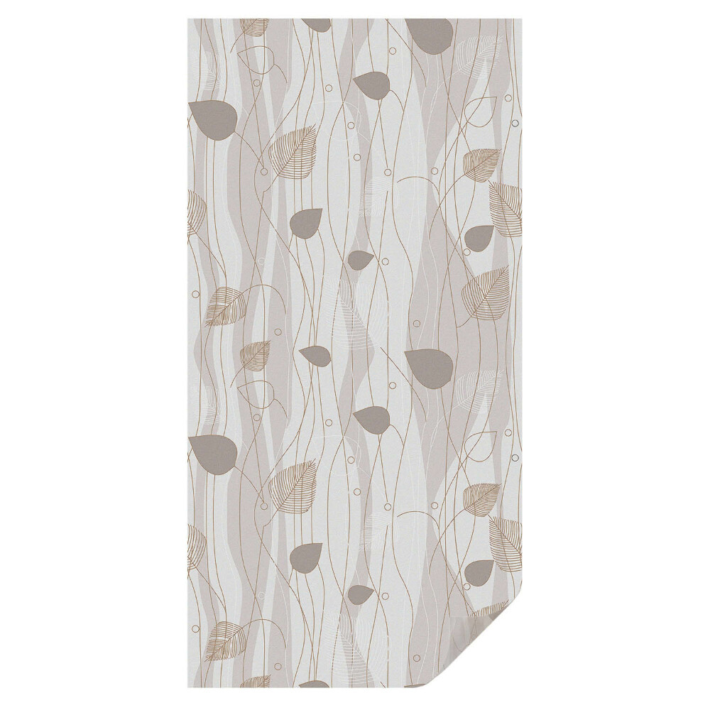 Witraż naklejka na okno Eleganckie liście