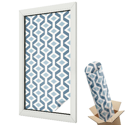 Mleczna folia na okno witraż Geometryczny wzór