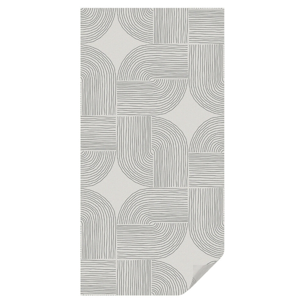 Mleczna folia na okno witraż Spokojna symetria