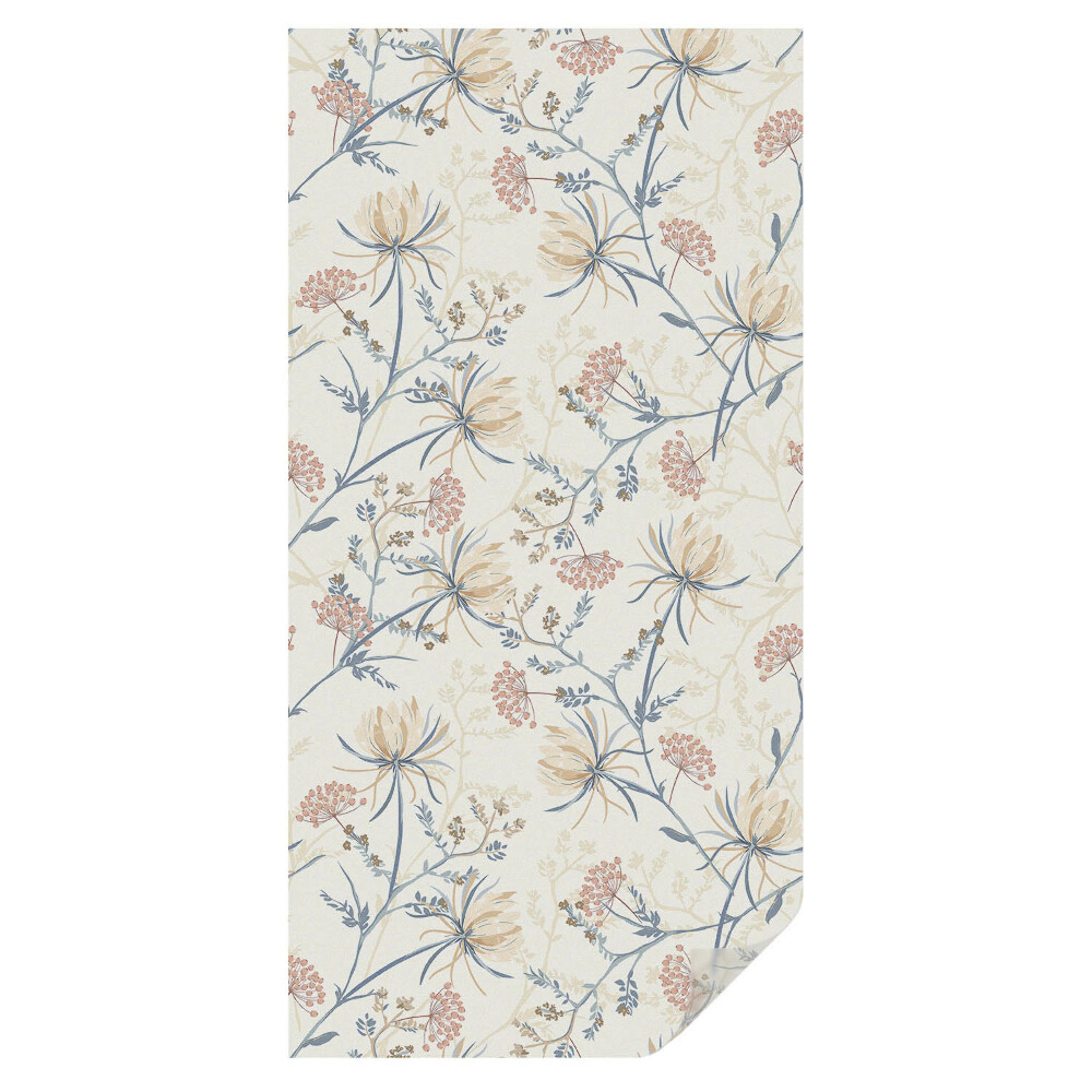 Mleczna folia na okno witraż Kwiaty harmonii