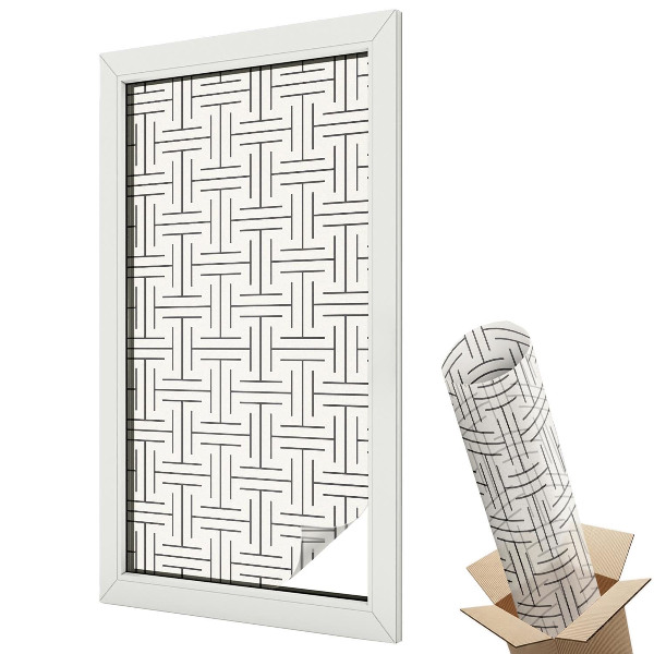 Dekoracyjna folia okienna Plecionka symetryczna