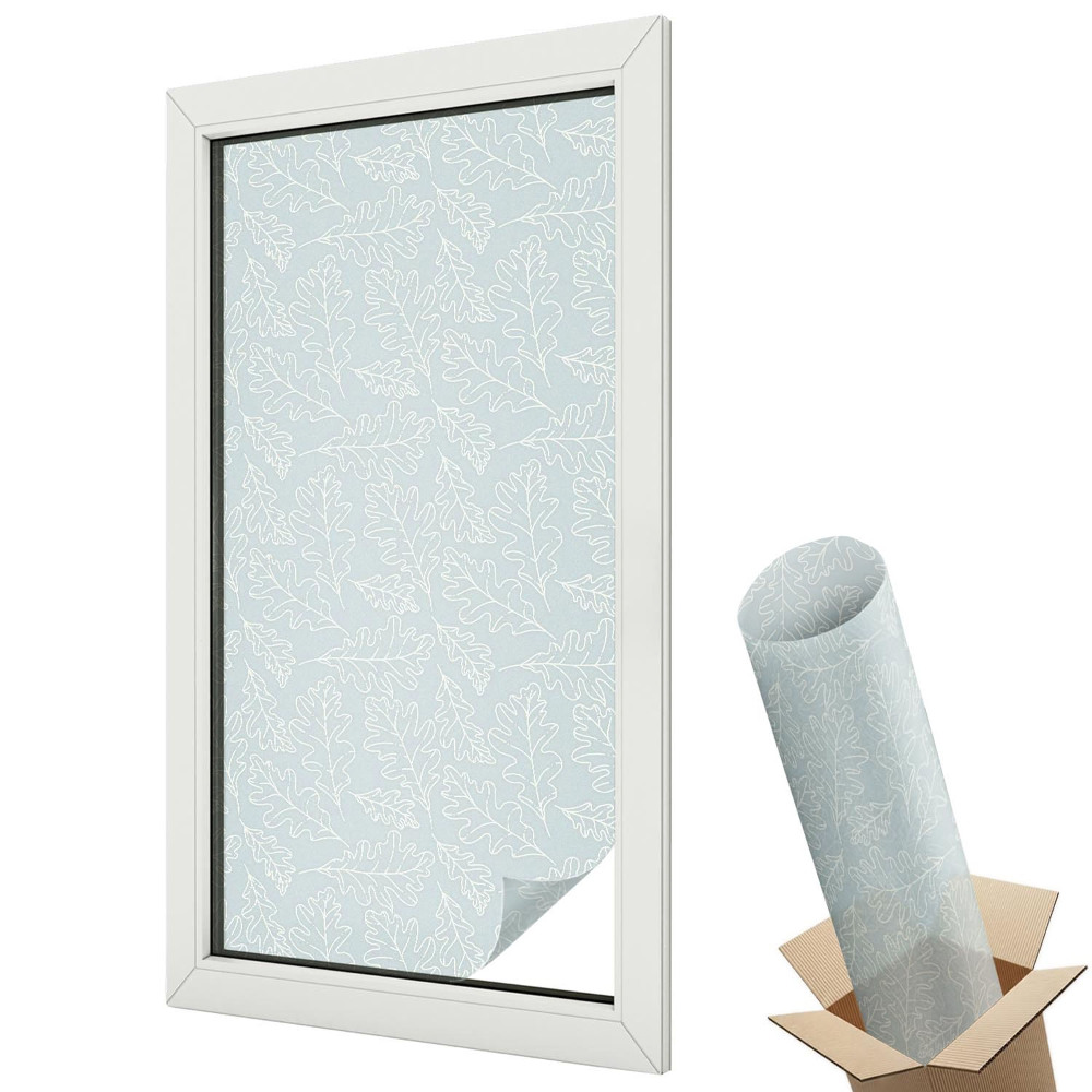 Witraż naklejka na okno Liście dębu