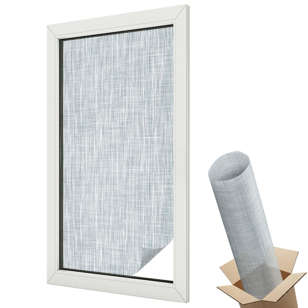 Mleczna folia na okno witraż Delikatny splot