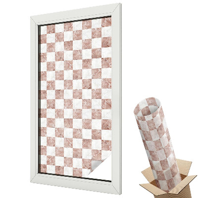 Dekoracyjna folia okienna Klasyczna szachownica