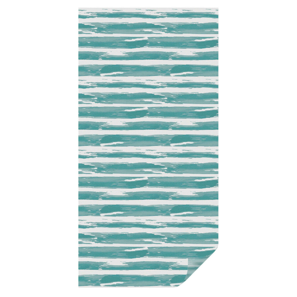 Witraż naklejka na okno Zielone pasy