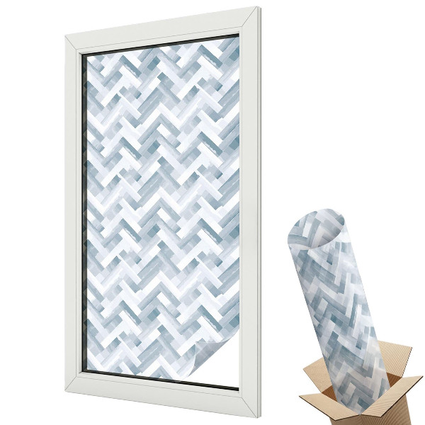 Mleczna folia na okno witraż Geometryczny wzór