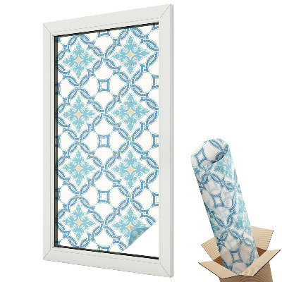 Mleczna folia na okno witraż Klasyczna symetria