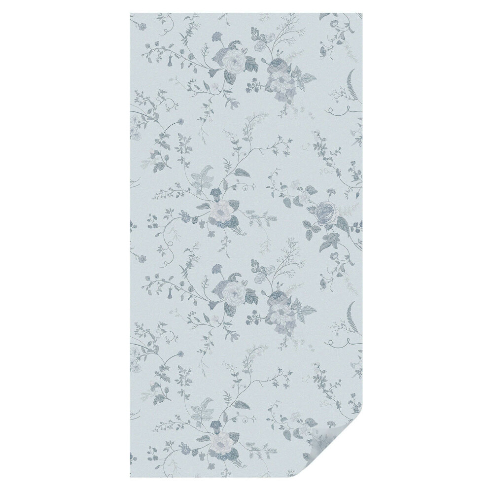 Mleczna folia na okno witraż Subtelne kwiaty