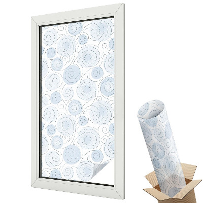 Witraż naklejka na okno Spiralne wzory