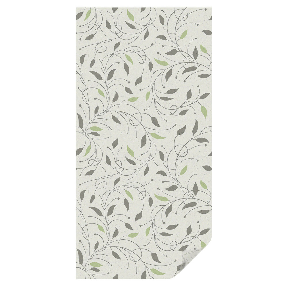 Witraż naklejka na okno Liście pędów