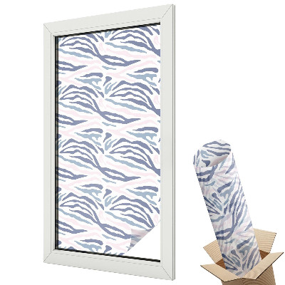 Witraż naklejka na okno Zebrowy wzór