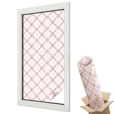 Mleczna folia na okno witraż Kwiatowe wzory