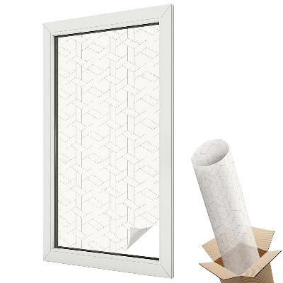 Dekoracyjna folia okienna Geometryczna plecionka