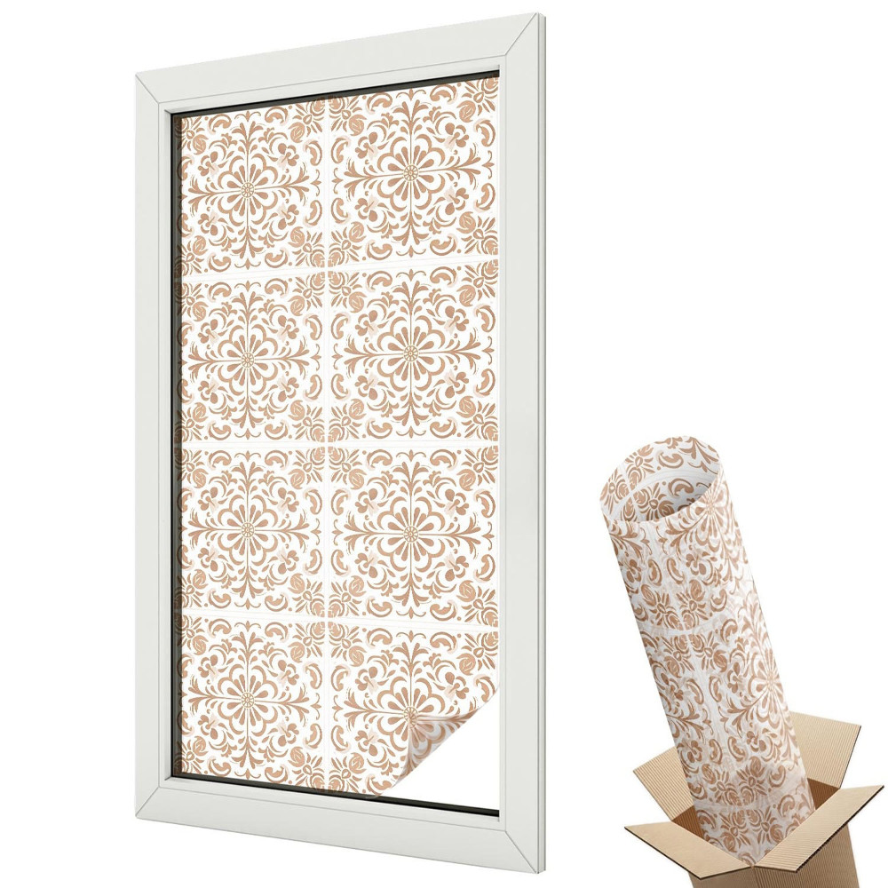 Mleczna folia na okno witraż Klasyczny ornament