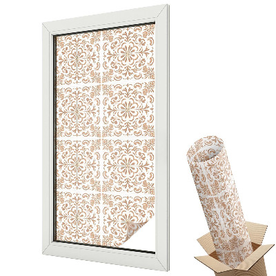 Mleczna folia na okno witraż Klasyczny ornament