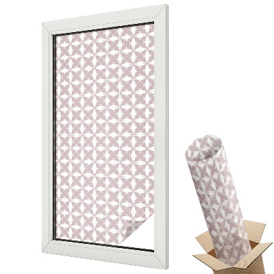 Mleczna folia na okno witraż Geometria harmonii