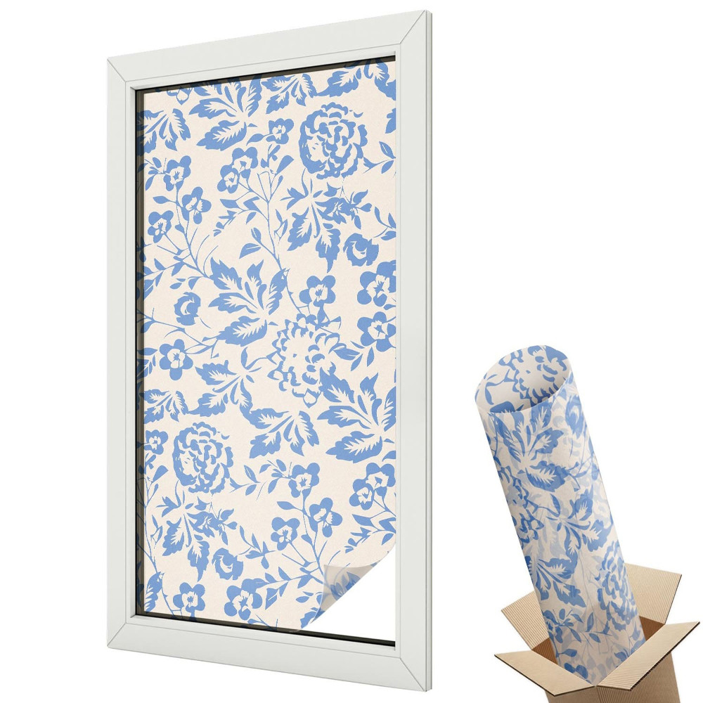 Dekoracyjna folia okienna Kwiaty liście