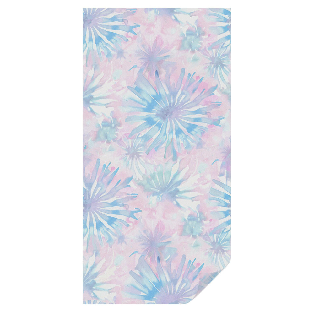 Mleczna folia na okno witraż Kwiatowe akwarele