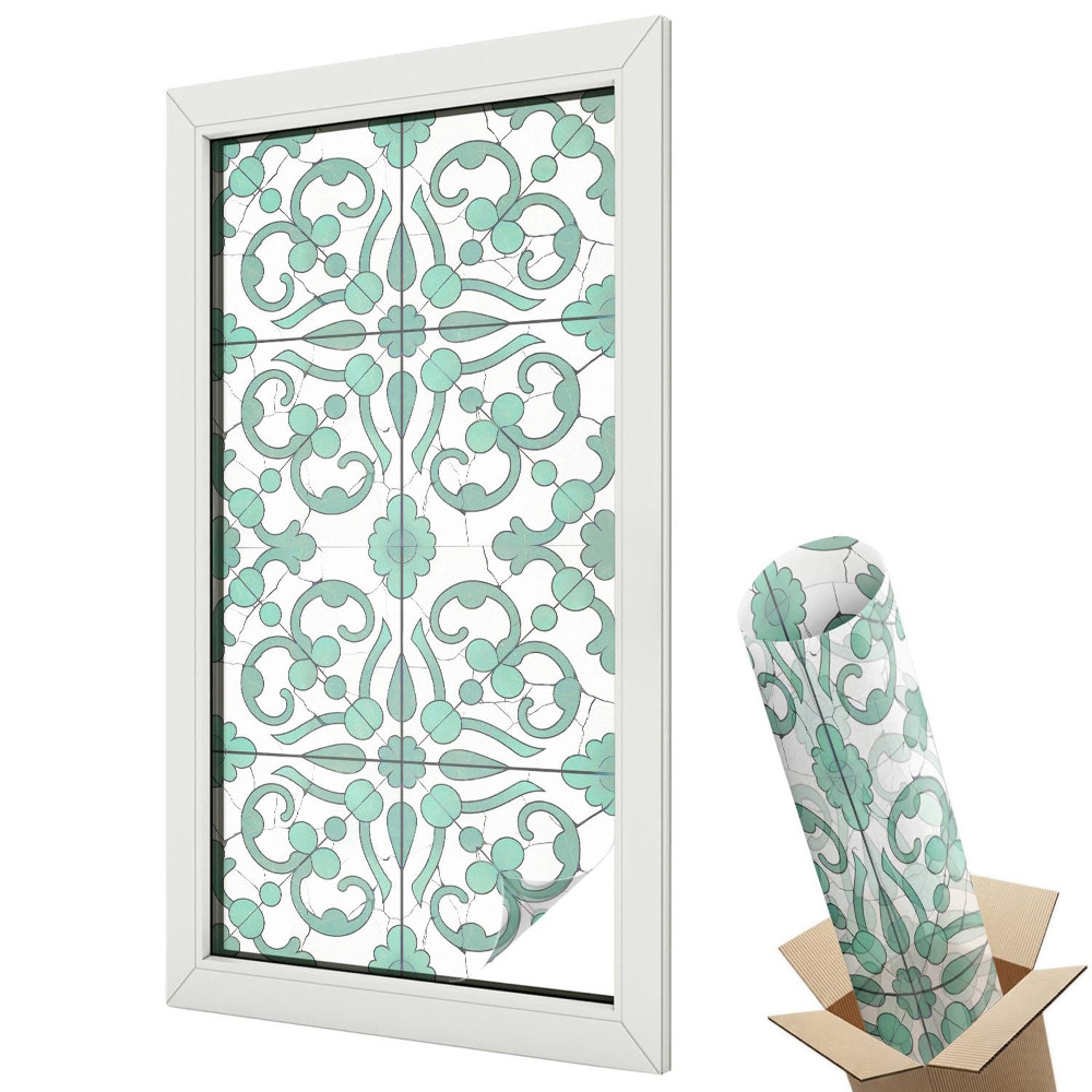 Witraż naklejka na okno Klasyczne ornamenty