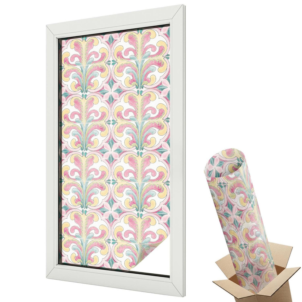 Dekoracyjna folia okienna Kwiatowa symetria