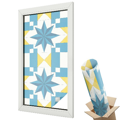 Dekoracyjna folia okienna Niebieskie gwiazdy