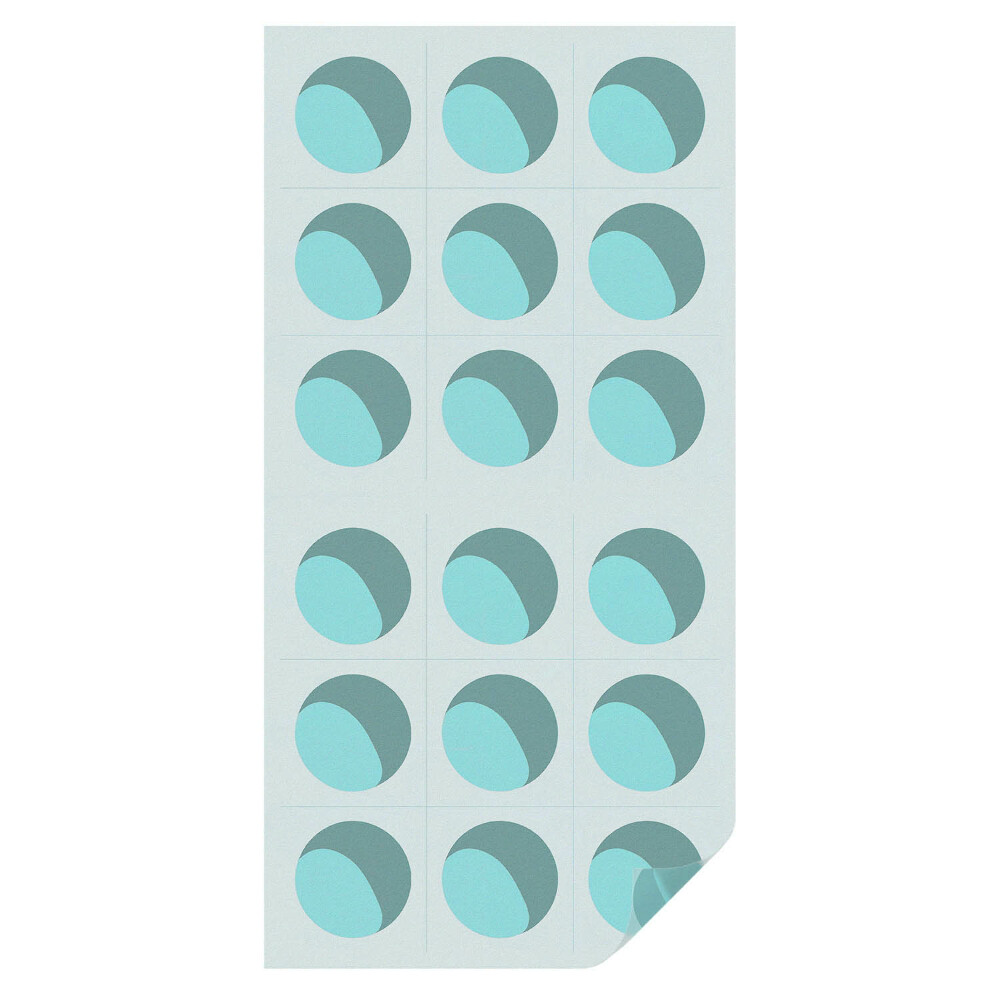 Witraż naklejka na okno Nowoczesne koła