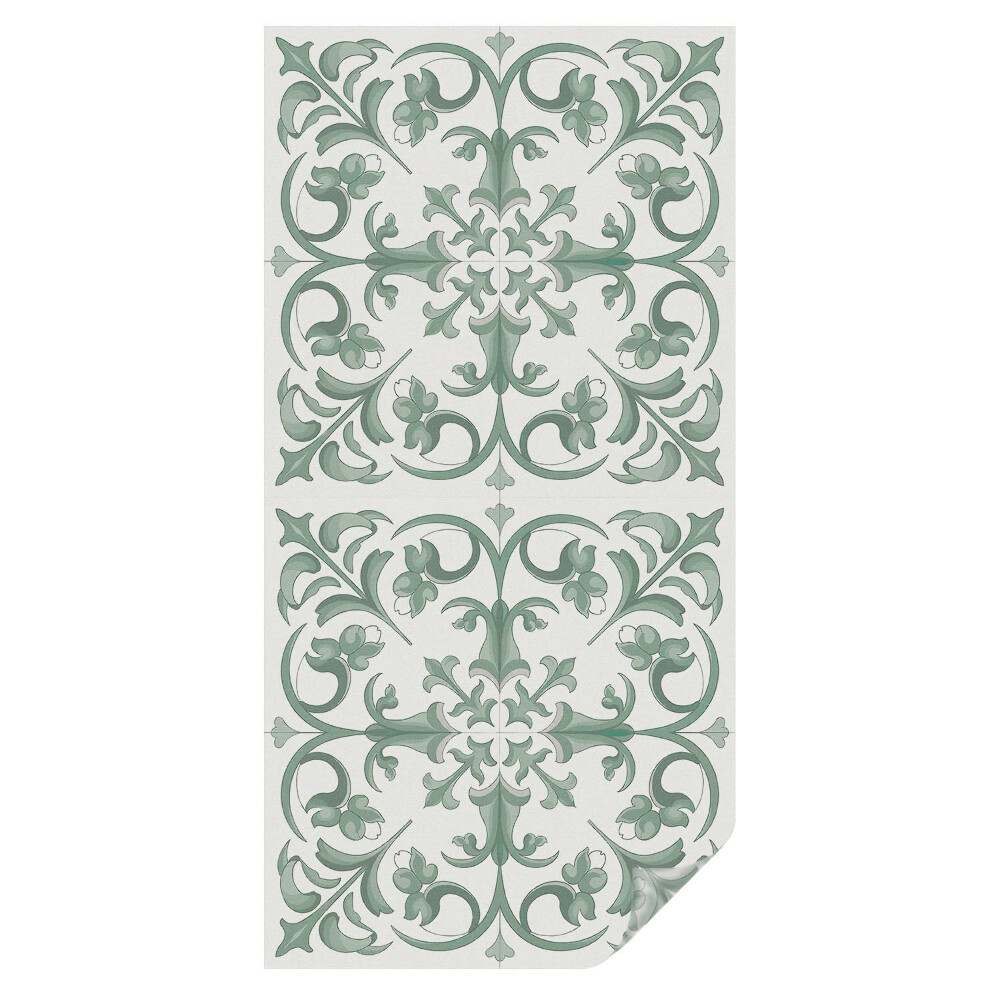 Witraż naklejka na okno Roślinne ornamenty