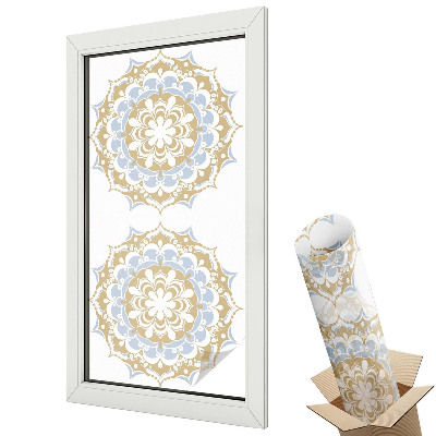 Dekoracyjna folia okienna Mandale boho