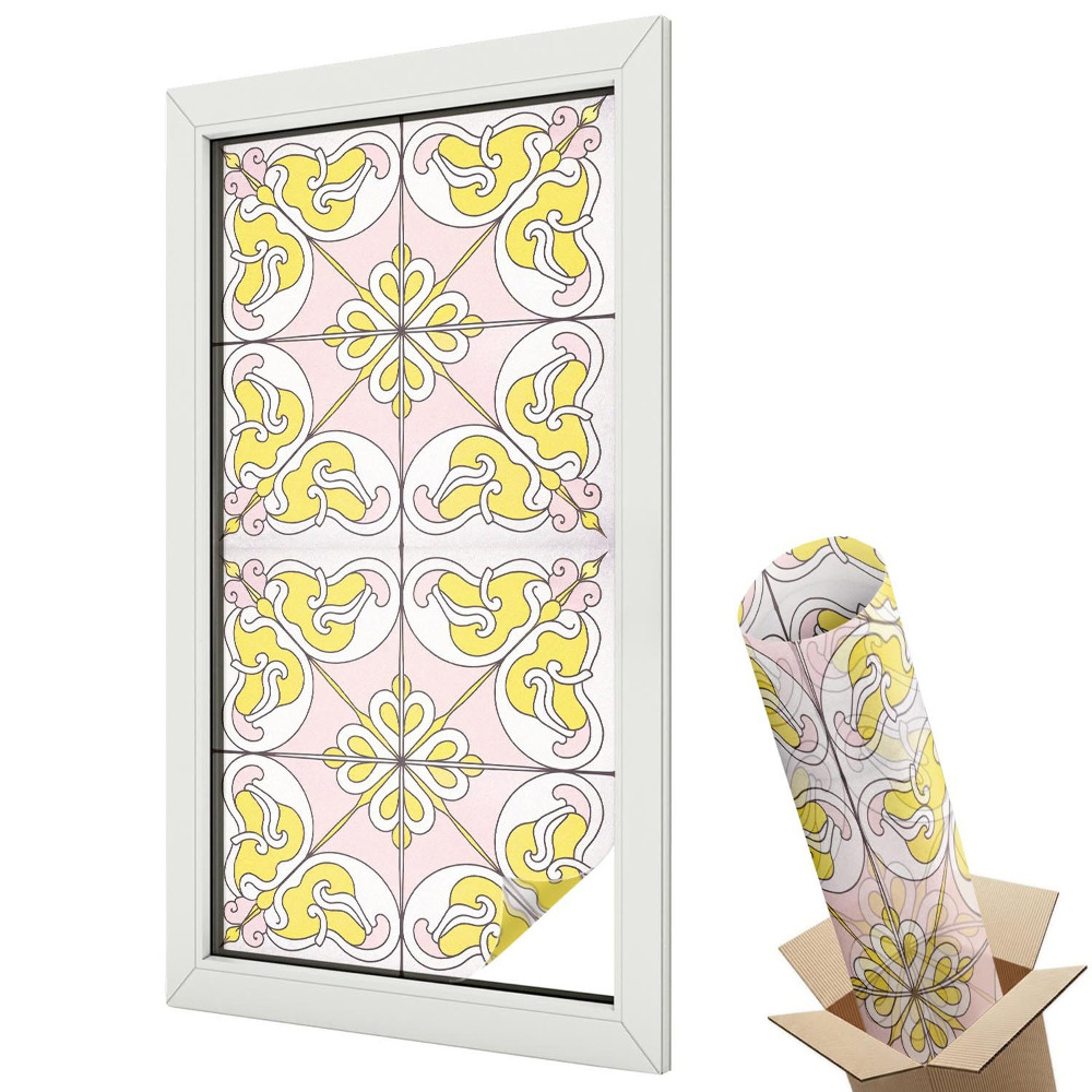 Dekoracyjna folia okienna Abstrakcyjne kwiaty