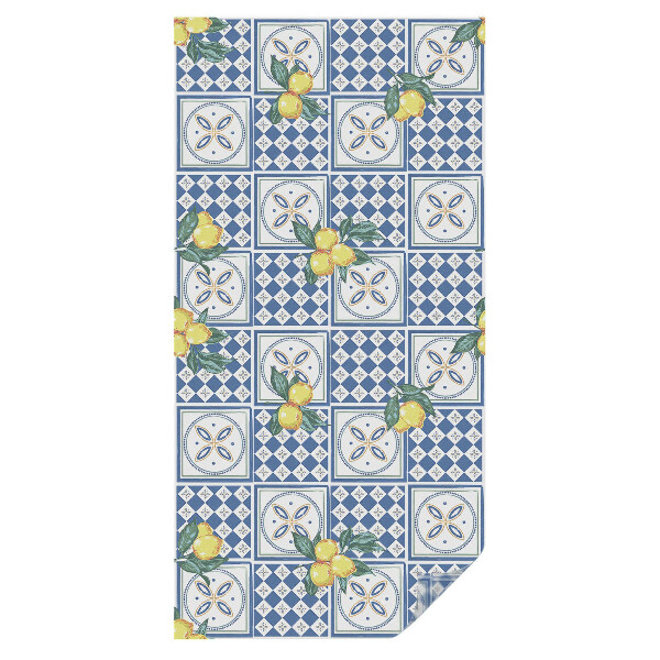 Witraż naklejka na okno Cytrynowy wzór