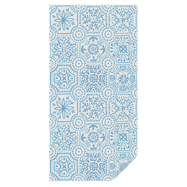 Witraż naklejka na okno Niebieskie kafelki