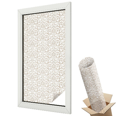 Mleczna folia na okno witraż Dekoracyjna elegancja