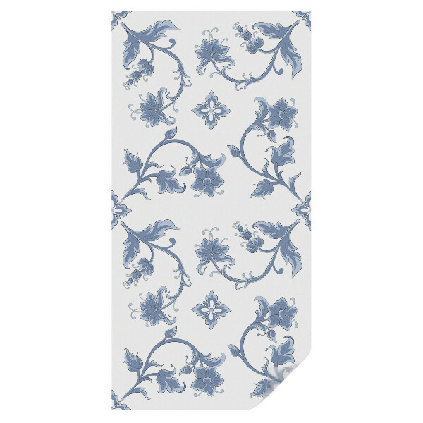 Witraż naklejka na okno Kwiatowy ornament