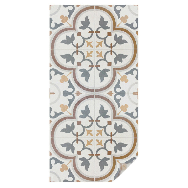 Witraż naklejka na okno Kaflowe ornamenty