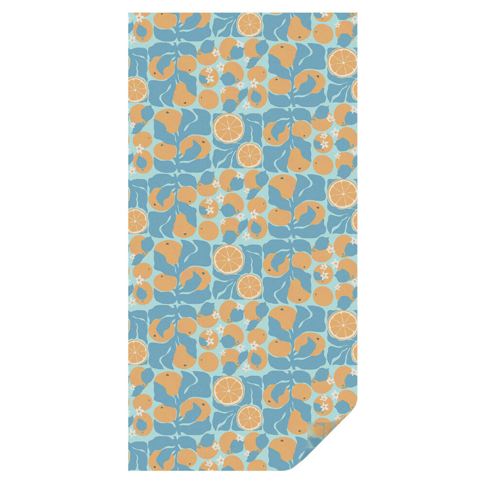 Dekoracyjna folia okienna Rybne cytrusy