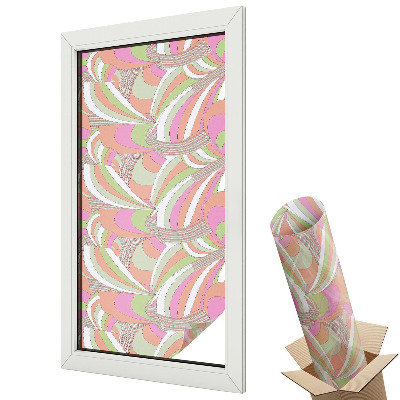 Dekoracyjna folia okienna Kolorowy zygzak