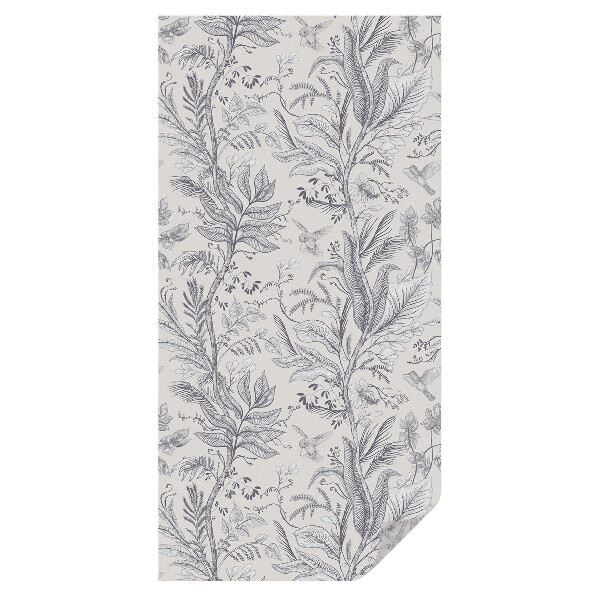 Witraż naklejka na okno Liście i motyle