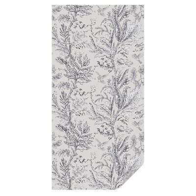 Witraż naklejka na okno Liście i motyle