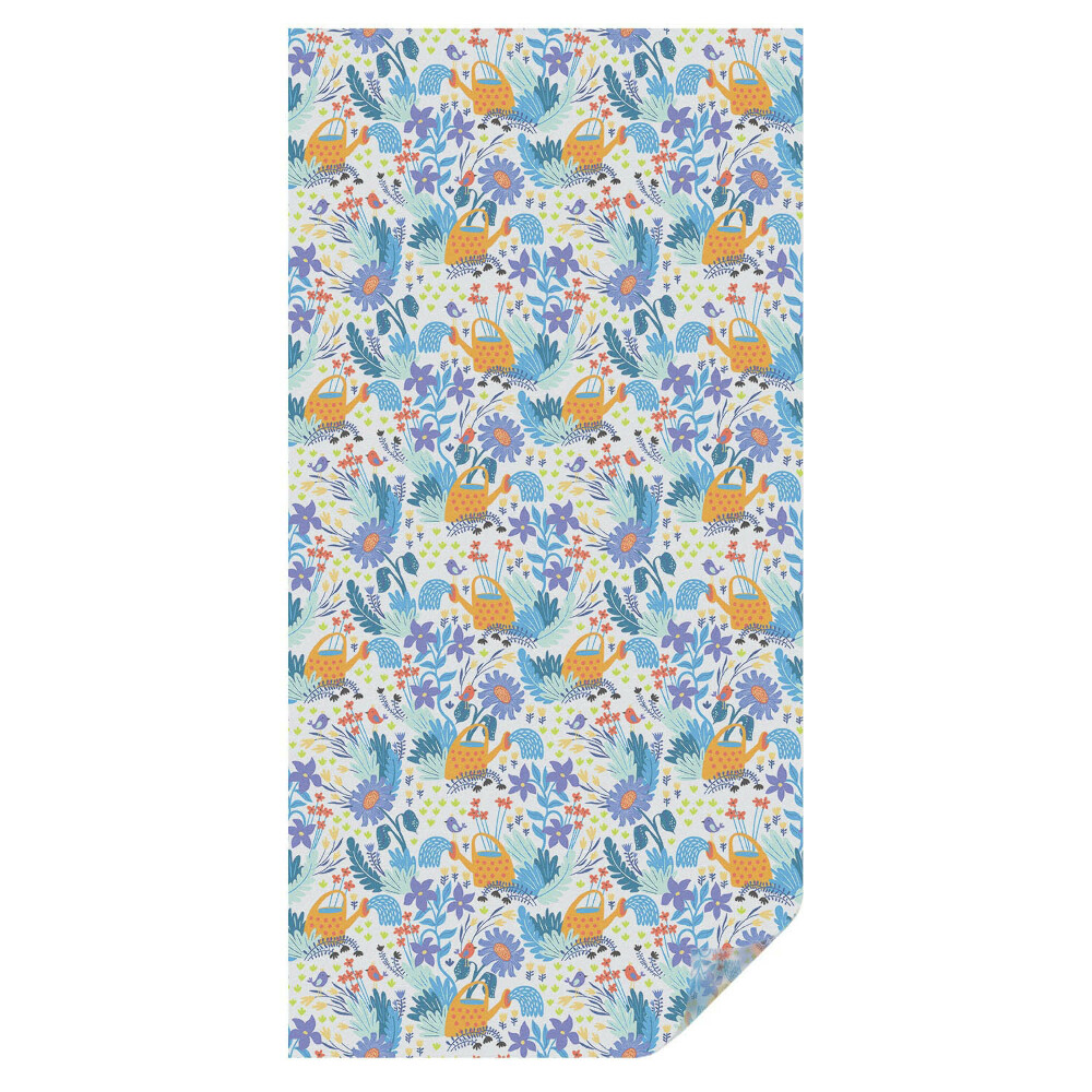 Mleczna folia na okno witraż Roślinny motyw