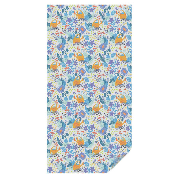 Mleczna folia na okno witraż Roślinny motyw