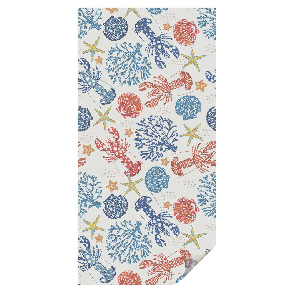 Witraż naklejka na okno Koralowce raki