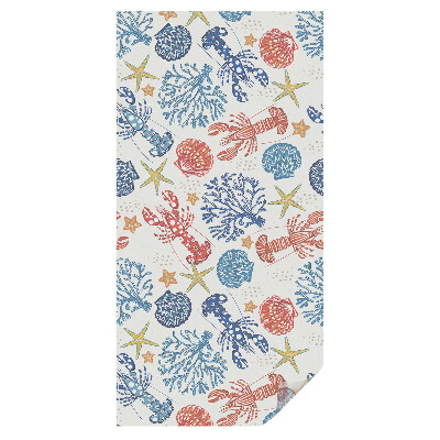 Witraż naklejka na okno Koralowce raki