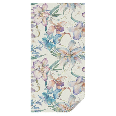 Mleczna folia na okno witraż Kwiatowy motyw