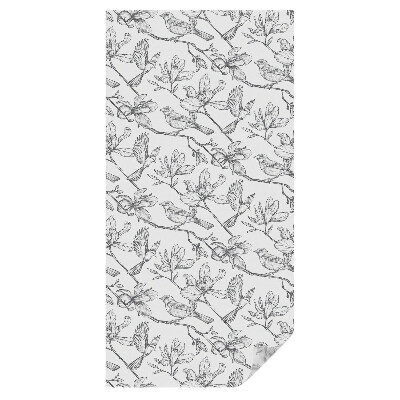 Dekoracyjna folia okienna Ptaki i kwiaty