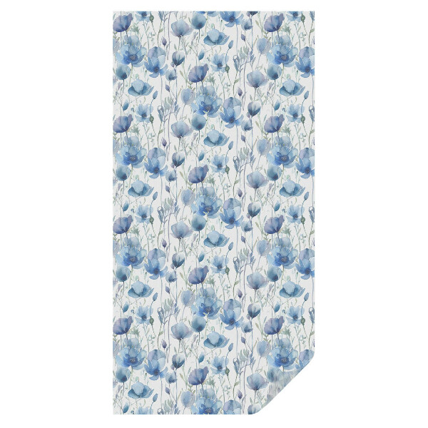 Mleczna folia na okno witraż Kwiaty akwarelą