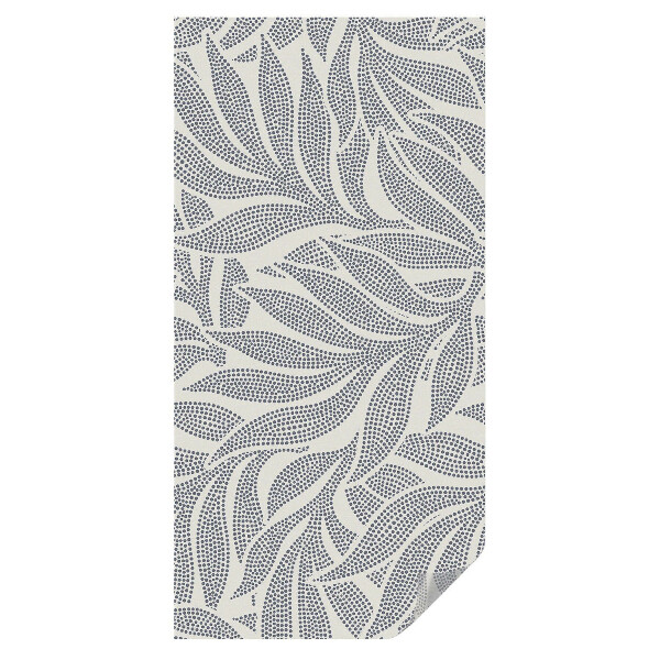 Mleczna folia na okno witraż Krople liści