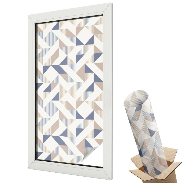 Witraż naklejka na okno Geometryczne wzory